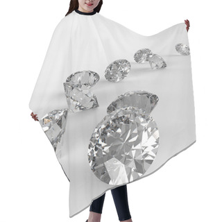 Personality  Diamonds 3d In Composition As Concept Hair Cutting Cape