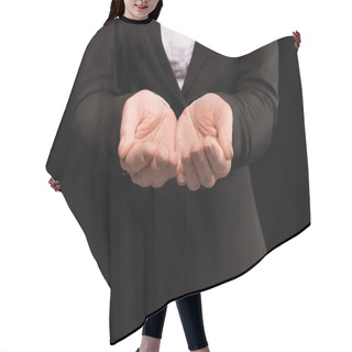 Personality  Female Hands Cupped Together Hair Cutting Cape