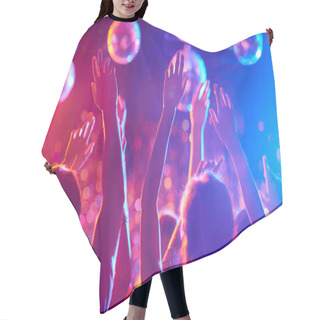 Personality  Friends Dancing In Night Club Hair Cutting Cape