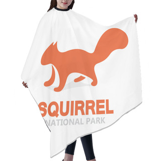 Personality  Vector Squirrel Logo Or Icon Hair Cutting Cape