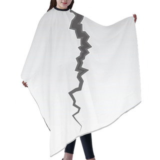 Personality  Black Earth Crack Hair Cutting Cape