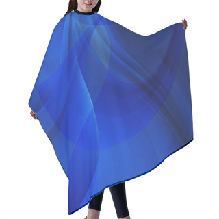 Personality  Abstract Blue Background, Vector Illustration Hair Cutting Cape