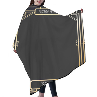 Personality  Art Deco Border Template Hair Cutting Cape