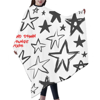 Personality  Hand Drawn Seamless Star Pattern  Hair Cutting Cape