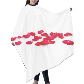 Personality  Petals Of A Red Rose Lying On The Floor Hair Cutting Cape