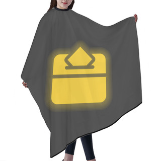 Personality  Ballot Yellow Glowing Neon Icon Hair Cutting Cape