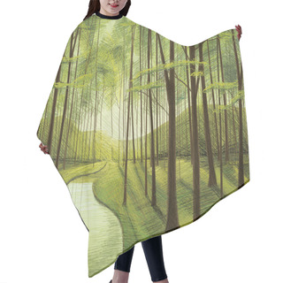 Personality  Big Forest Hair Cutting Cape