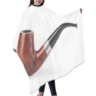 Personality  Tobacco Pipe On A White Background Hair Cutting Cape