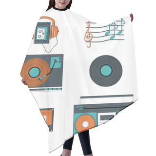 Personality  Music Players And Components Hair Cutting Cape