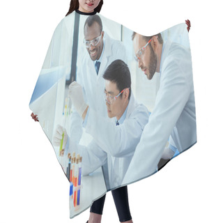 Personality  Scientists Working In Lab  Hair Cutting Cape