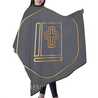 Personality  Bible Golden Line Premium Logo Or Icon Hair Cutting Cape