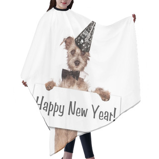 Personality  Terrier Dog New Years Hair Cutting Cape