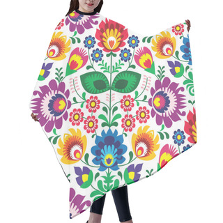 Personality  Seamless Traditional Floral Polish Pattern - Ethnic Background Hair Cutting Cape