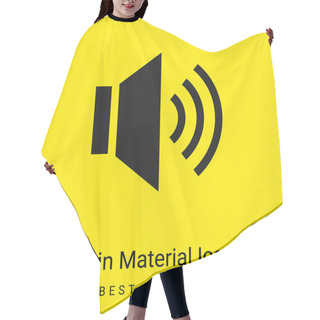 Personality  Audio Minimal Bright Yellow Material Icon Hair Cutting Cape