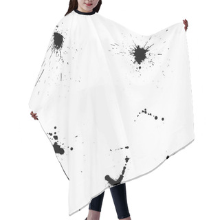 Personality  Ink Blots Spray Hair Cutting Cape