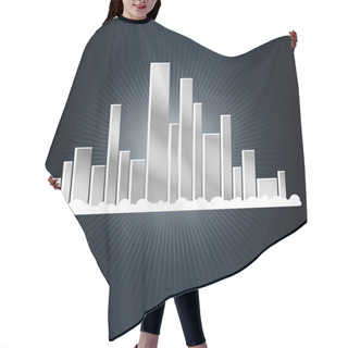 Personality  Abstract City. Vector Illustration Hair Cutting Cape