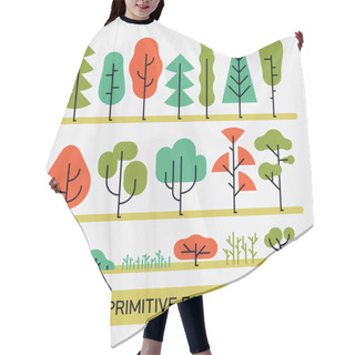 Personality  Beautiful Forest Plats, Trees Hair Cutting Cape
