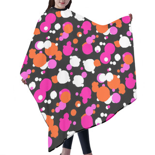 Personality  Bold Vector Polka Dot Pattern Hair Cutting Cape
