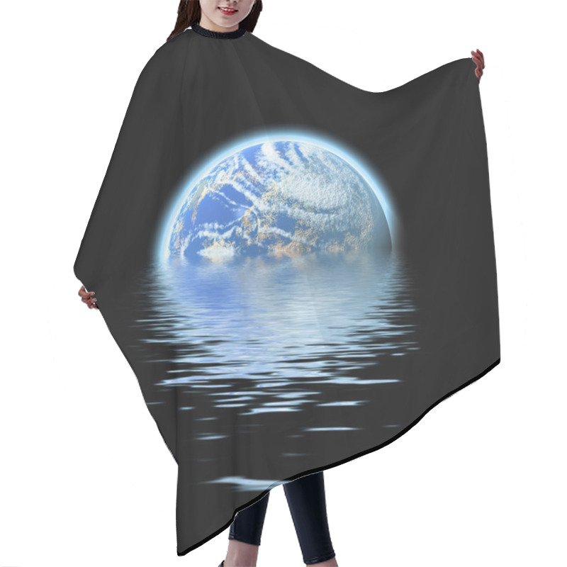 Personality  Earth Submerged Hair Cutting Cape