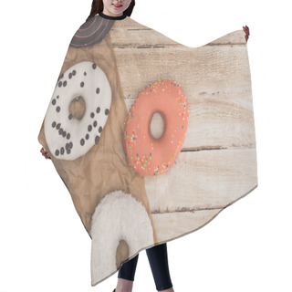 Personality  Donuts On Baking Paper  Hair Cutting Cape