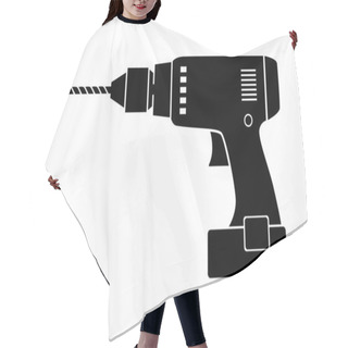 Personality  Drill Icon Hair Cutting Cape