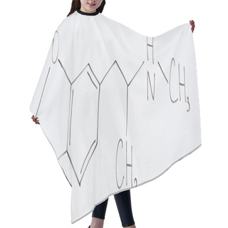 Personality  Panoramic Shot Of White Board With Chemical Formula In Laboratory  Hair Cutting Cape