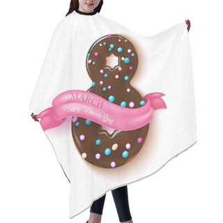 Personality  Vector 8 March Doughnut Women Day Holiday Hair Cutting Cape