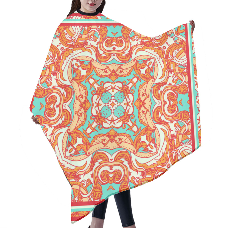 Personality  Floral Paisley Ornate Seamless Pattern Hair Cutting Cape