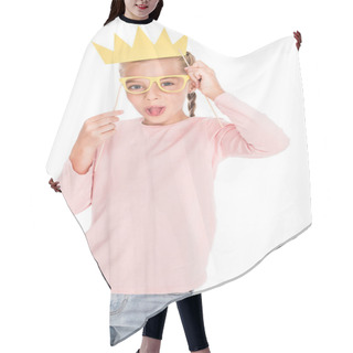 Personality  Child Sticking Tongue Out Hair Cutting Cape