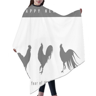 Personality  Year Of The Rooster New Year Card Hair Cutting Cape