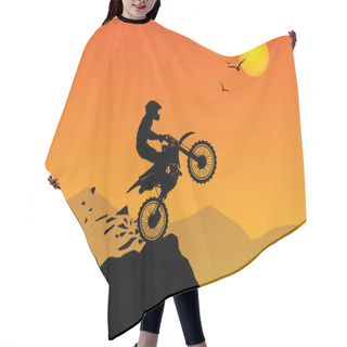 Personality  Motocross Background Hair Cutting Cape