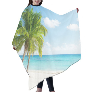 Personality  Caribbean Sea And Coconut Palms Hair Cutting Cape