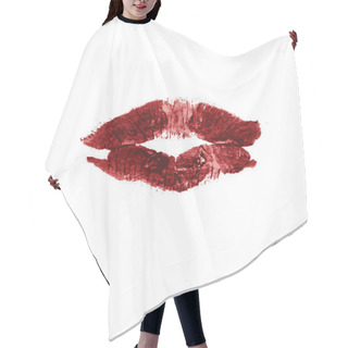 Personality  Red Lips Hair Cutting Cape