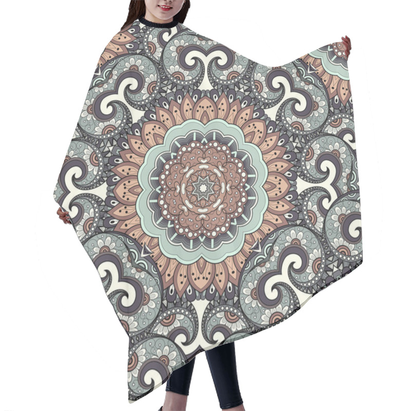 Personality  Abstract Colored Ornament Pattern Hair Cutting Cape