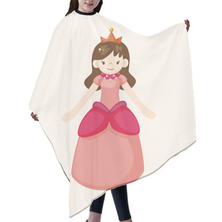 Personality  Royal Theme Princess Elements Vector,eps Hair Cutting Cape