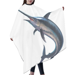 Personality  Fish Sword On A White Background Hair Cutting Cape