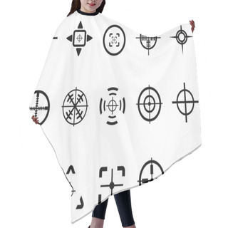 Personality  Crosshair Icon Hair Cutting Cape