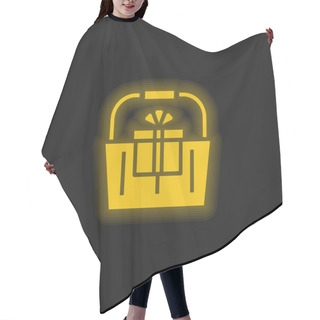 Personality  Basket Yellow Glowing Neon Icon Hair Cutting Cape