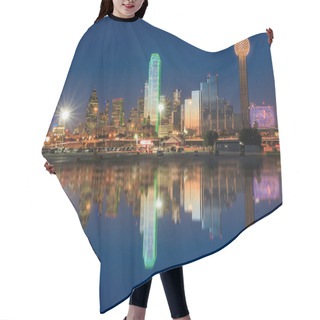 Personality  Dallas City Skyline At Twilight Hair Cutting Cape