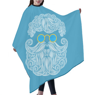 Personality  Beard And Mustache Of Santa Claus Hair Cutting Cape