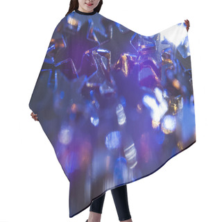 Personality  Smooth Blue Spots Of Bright Light Shining On Stars Background Hair Cutting Cape