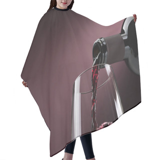 Personality  Pouring Red Wine From Bottle  Hair Cutting Cape