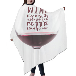 Personality  Red Wine In Glass   Hair Cutting Cape