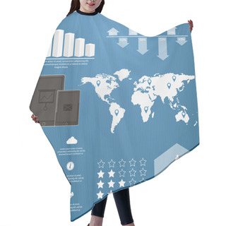 Personality  Set Elements Of Infographic Hair Cutting Cape