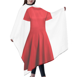 Personality  With These Front View Excellent Flare Dress Mockup In Prime Rose Color You Dont Have To Wait For Your Brand Or Logo To Be Done. Simply Add Your Graphic And It Is Ready Hair Cutting Cape