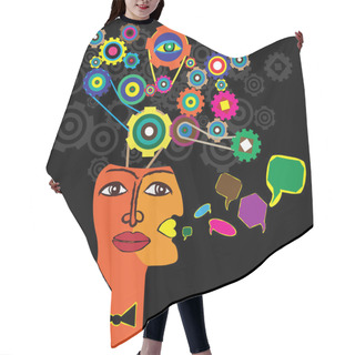 Personality  The Thought Process Hair Cutting Cape