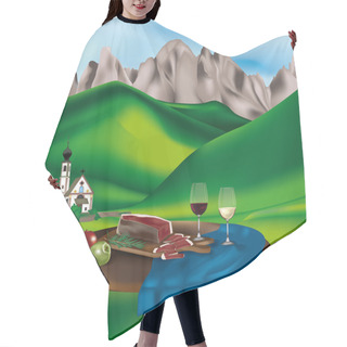 Personality  Dolomite Landscape Hair Cutting Cape