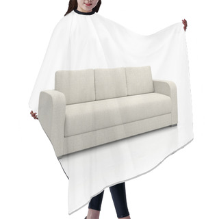 Personality  Sofa Isolated On White Hair Cutting Cape
