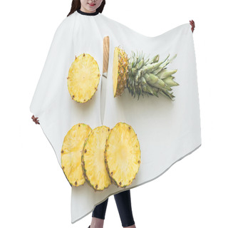 Personality  Pineapple Slices Hair Cutting Cape