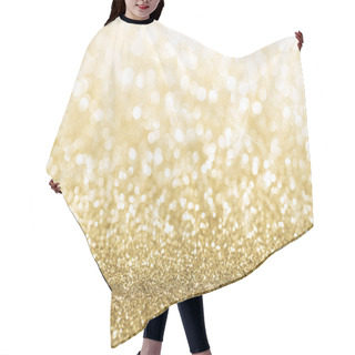 Personality  Gold Glitter Background Hair Cutting Cape